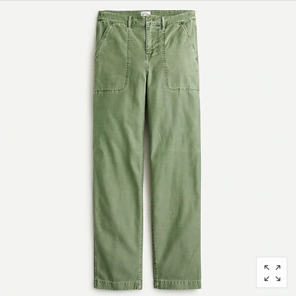 J Crew Garment-dyed Foundry pant - fatigue olive